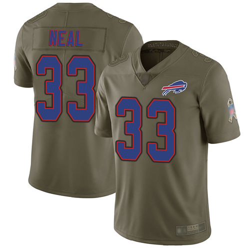 Men Buffalo Bills #33 Siran Neal Limited Olive 2017 Salute to Service NFL Jersey->buffalo bills->NFL Jersey